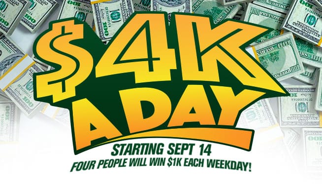 We’re Giving Away 4K a Day