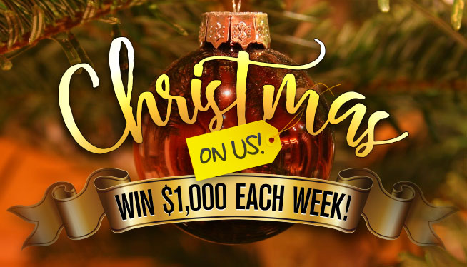 Win cash every week for Christmas On Us