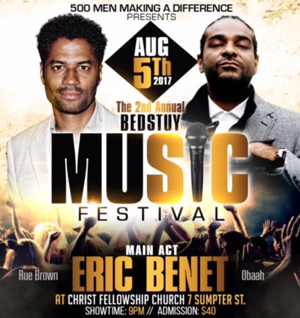 Win Tickets to See Eric Benet Live at the Bedstuy Music Festival!