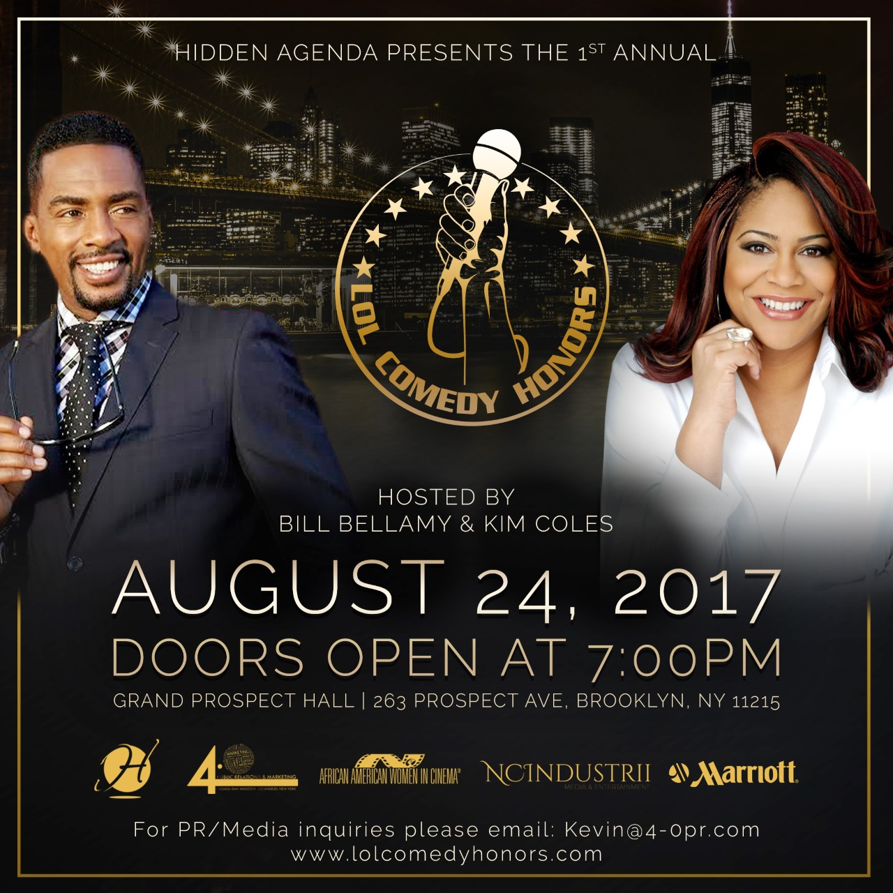 Win Tickets to the 2017 LOL Comedy Honors at the Grand Prospect Hall!