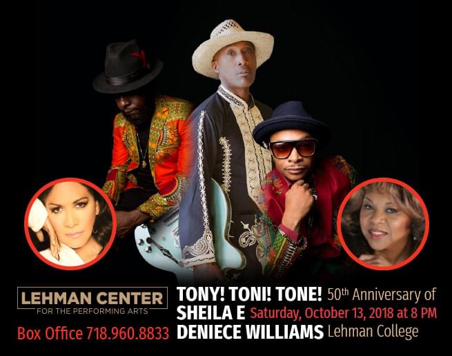 Win Tickets to See Tony! Toni! Tone! Sheila E and Deniece Williams!