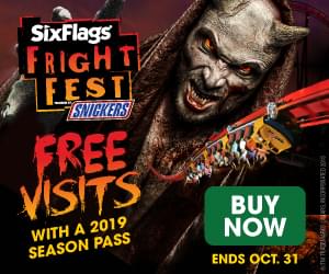 Win a 4-Pack of Passes for Six Flags Fright Fest!