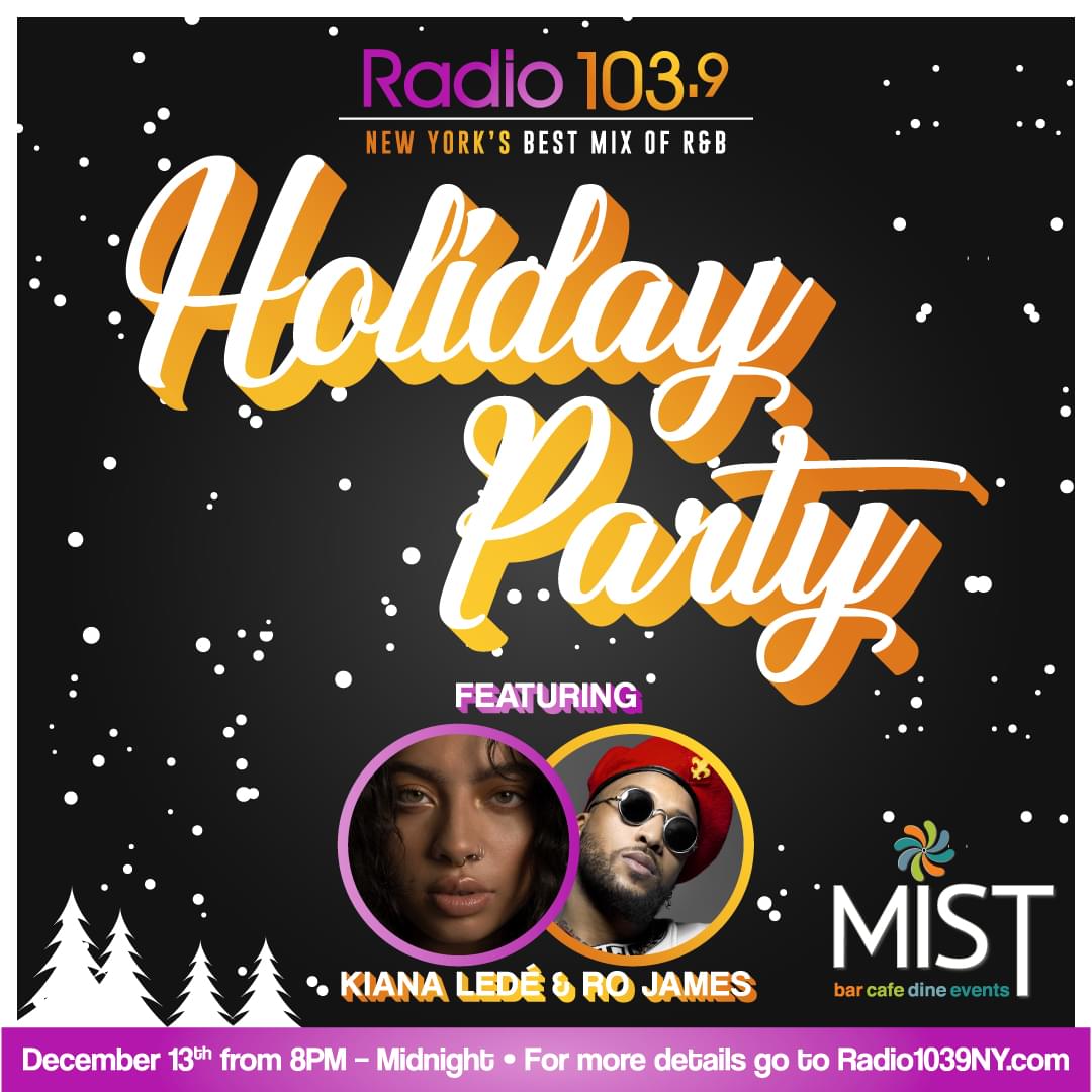 GET TICKETS: Radio 103.9 Holiday Party Live at MIST Harlem