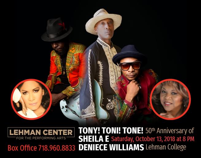 Win Tickets to See Tony! Toni! Tone!, Sheila E, and Deniece Williams!