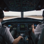 Plane overshoots runway, stops on side of cliff