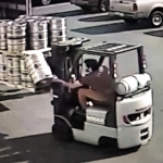 Viral Video: Forklift driver grabs keg of beer in mid air stopping it from hitting the ground