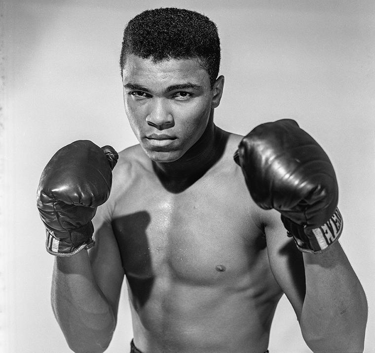 Cassius Clay, 20 year old heavyweight contender from Louisville, Ky. poses for the camera on May 17, 1962 in Long Island, N.Y. (Photo by The Stanley Weston Archive/Getty) Cassius Clay, 20 year old heavyweight contender from Louisville, Ky. poses for the camera on May 17, 1962 in Long Island, N.Y. (Photo by The Stanley Weston Archive/Getty)
